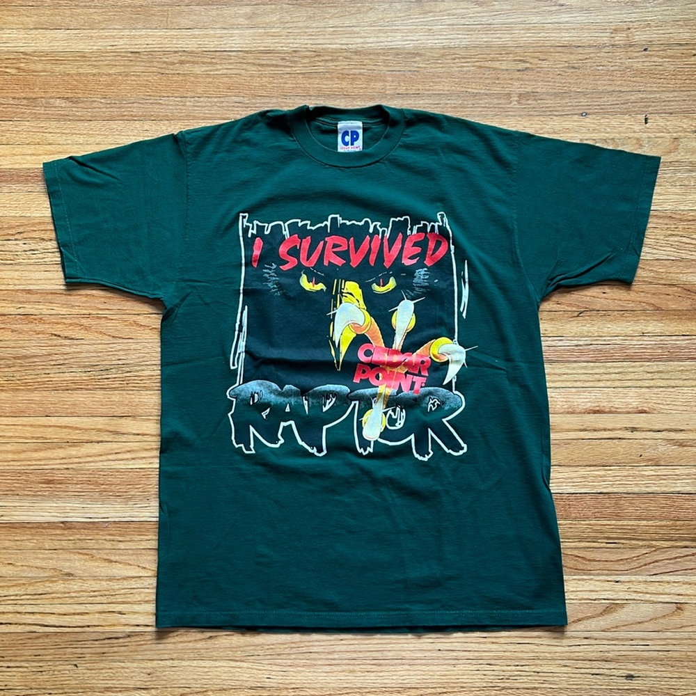Vintage Cedar Point Raptor T-Shirt / XL / 90s